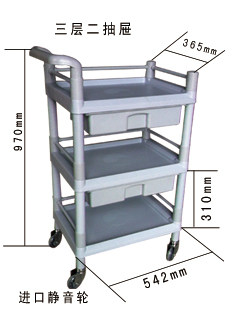 韩式医用车处置台医用推车医疗仪器手术车治疗车换药车牙科工具车