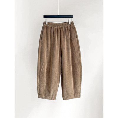 高智复古风灯芯绒休闲裤