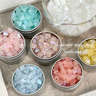 diy串珠饰品配件手串散珠手链隔珠配饰 6mm幻彩磨砂桃心三角珠