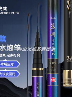 光威晨湖普惠升级版大炮竿碳素鱼竿深水远攻杆打窝手杆钓鱼竿10米