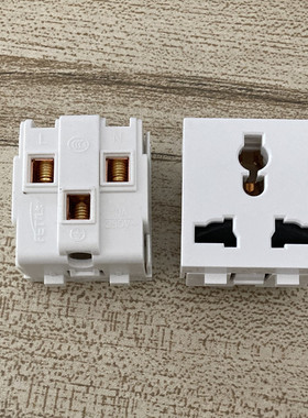 36*39mm插座芯功能键118型家用工业老化插座10A 250V三孔菲尔泰