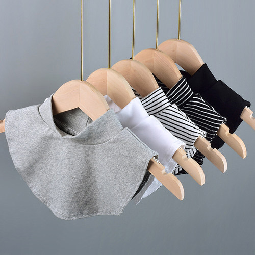 纯棉高弹儿童半高领高弹