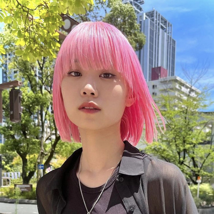 染町 薄藤粉染膏 樱花粉挂耳挑染需漂9度 2023夏日流行粉色染发剂