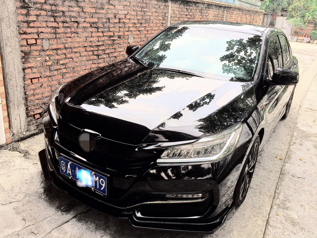 5代雅阁改装中网16-17款钢琴黑碳纤维纹饰条通风散热格栅