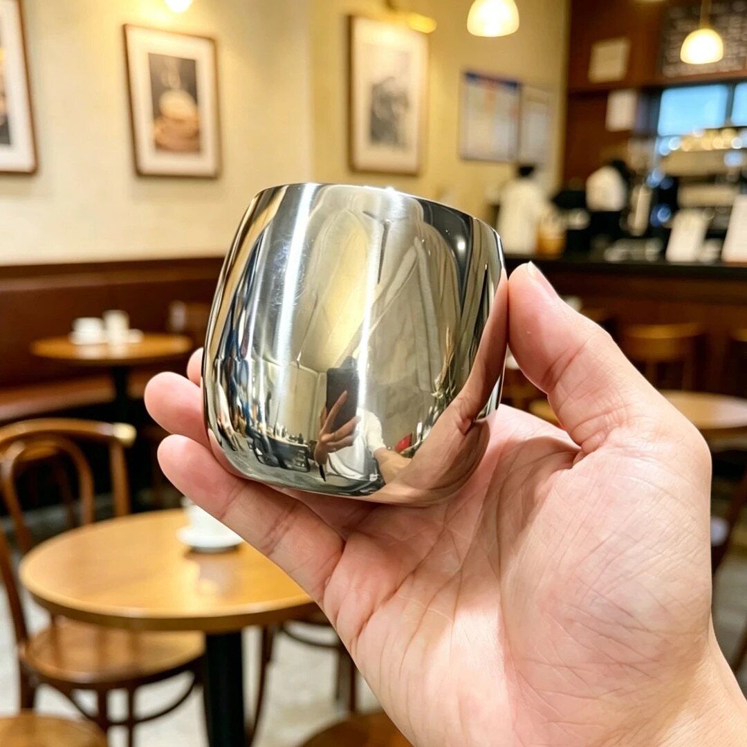 304不锈钢双层隔热便携咖啡杯