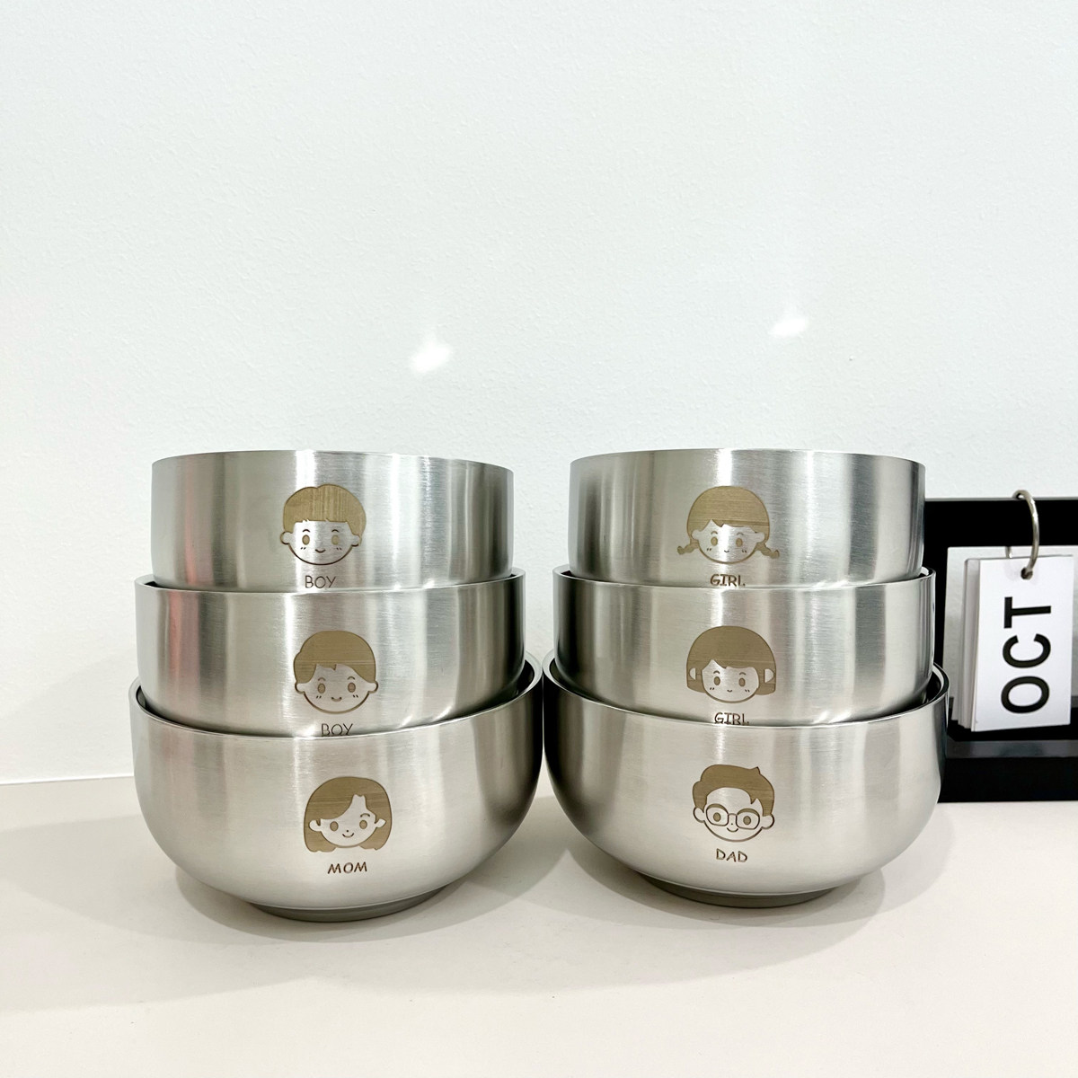 304食品级不锈钢亲子碗家庭吃饭碗儿童碗勺卡通双层防烫防摔碗,餐饮具,碗,淘宝优惠券,粉丝福利购,淘宝优惠卷