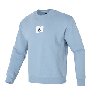 AIR JORDAN男子卫衣针织圆领加绒保暖篮球运动套头衫 FB6935-436