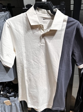 NIKE耐克男25夏季新款短袖宽松翻领POLO衫透气半袖T恤 HM5650-104
