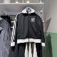 Adidas阿迪达斯三叶草夹克女25春夏新款 复古三条纹立领外套IW3174