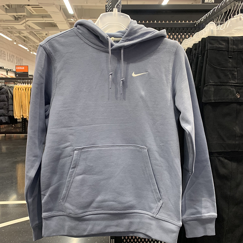 正品NIKE/耐克男子新款加绒保暖连帽运动卫衣套头衫 623453-493
