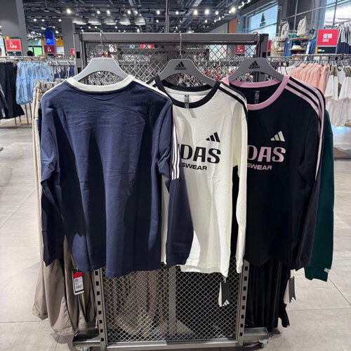 Adidas阿迪达斯男女秋季新款宽松休闲舒适运动长袖T恤卫衣 LD8812
