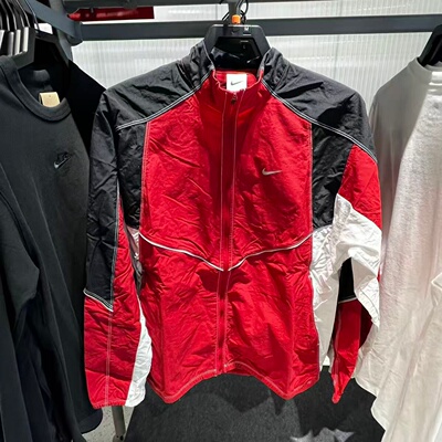 Nike耐克26春新款简约拼接立领男运动休闲梭织夹克外套IF2029-613