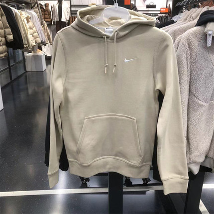 正品NIKE/耐克秋冬季男子刺绣小勾加绒保暖套头卫衣 623453-206