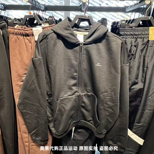 NIKE耐克夹克男25秋冬新款加绒保暖连帽衫篮球运动外套IO3690-010