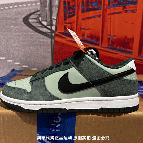 NIKE耐克DUNK LOW舒适翻毛皮复古低帮防滑运动休闲板鞋IB6399-301