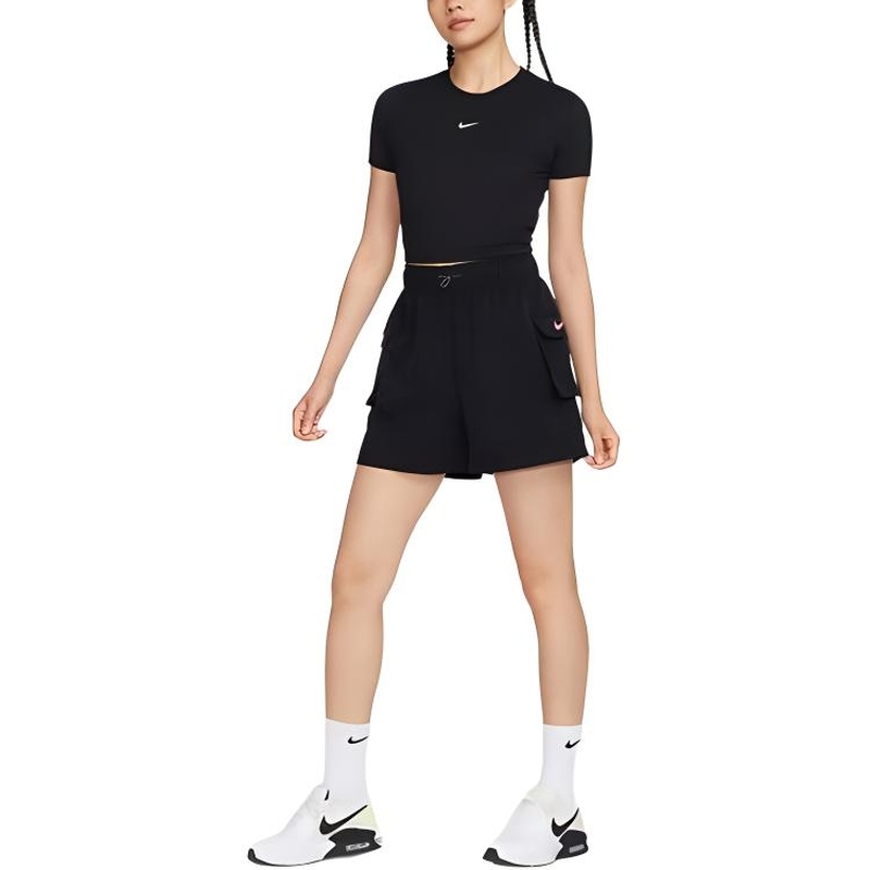 Nike耐克工装短裤女裤夏季新款运动休闲宽松梭织五分裤HM4597-010
