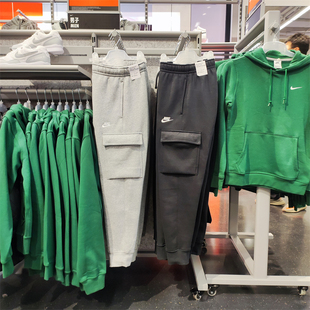 正品Nike/耐克秋冬季男裤休闲加绒保暖工装裤运动束脚长裤 CD3130