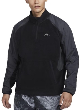 NIKE耐克男子摇粒绒越野跑步外套冬季新款开襟运动夹克FV9964-652