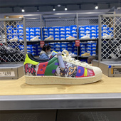 正品 Adidas阿迪达斯三叶草男女运动耐磨贝壳头涂鸦休闲板鞋 GX6395