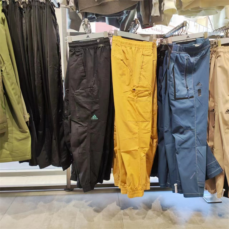正品Adidas/阿迪达斯男裤秋款运动收口束脚训练保暖长裤 HM2991