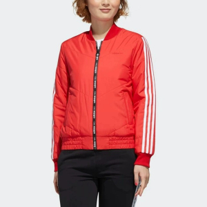 正品Adidas阿迪达斯女子简约休闲运动保暖防风棉服夹克外套GP3025