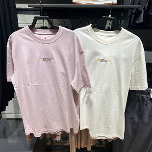 耐克Jordan短袖女25夏季新款篮球运动半袖背后印花纯棉t恤 IF0380