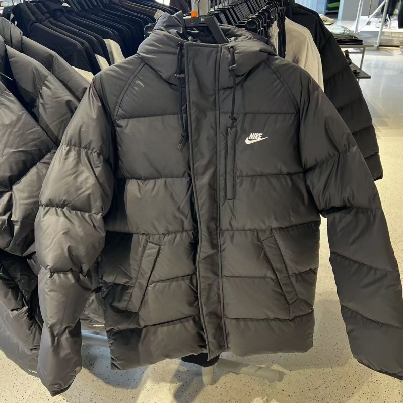 NIKE耐克男子中长款羽绒服25冬新款宽松保暖防风连帽户外套IB2974