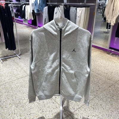 JORDAN耐克DRI-FIT速干外套开衫卫衣男运动连帽夹克FV8603-050