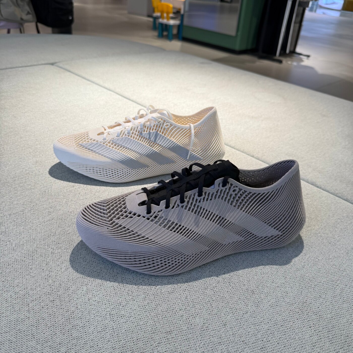 Adidas阿迪达斯清风鞋3D打印一体成型男凉鞋透气运动休闲鞋KJ8966