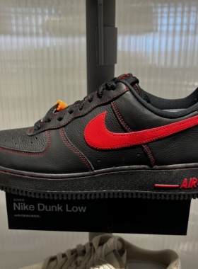Nike耐克Air Force 1 '07 LV8马年限定AF1黑红男鞋板鞋HQ2037-005