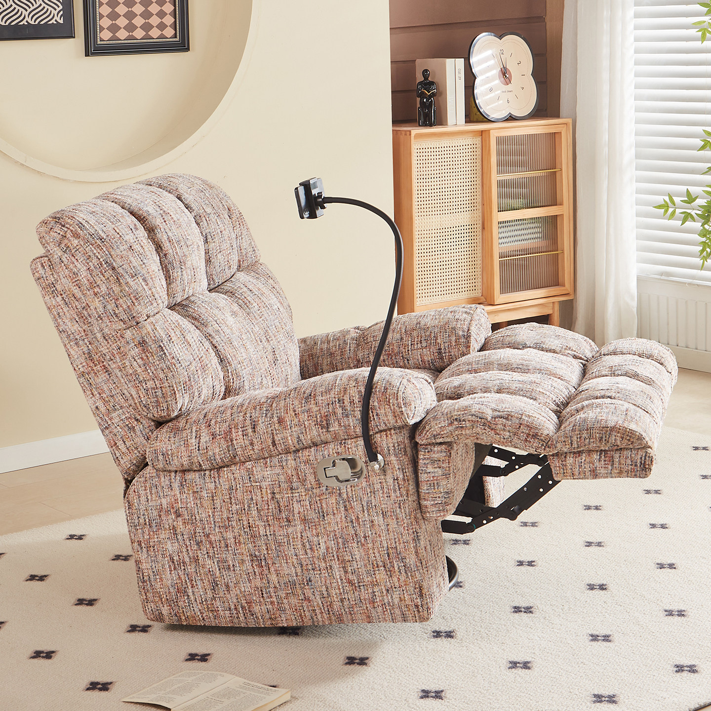 可摇太空舱单人沙发非电动多功能可躺旋转逍遥休闲懒人椅客厅阳台