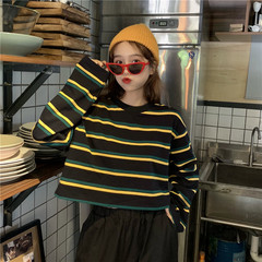 The real price is not reduced to two colors!! The paper man outline short stripe long sleeve