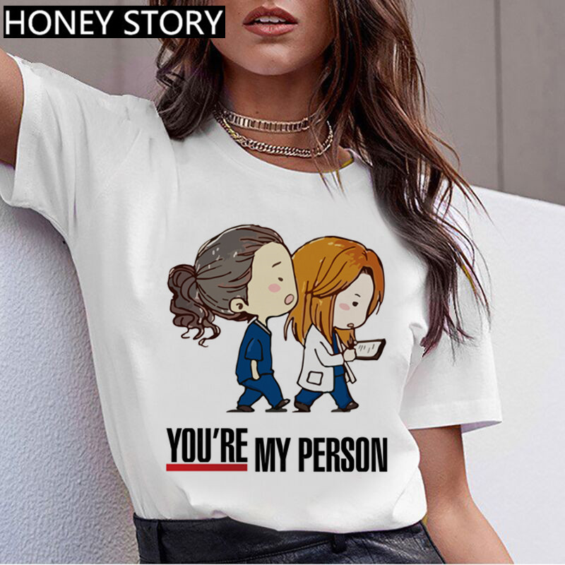 Greys Anatomy You're My Person T-shirts Women 实习医生格蕾 女装/女士精品 T恤 原图主图