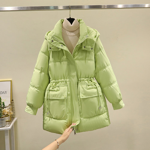 冬季羽绒棉服女中长款