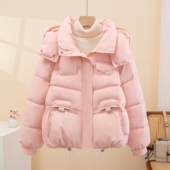 今年流行羽绒棉服女2025冬季 保暖外套潮 棉服加厚棉袄短款 新款 爆款