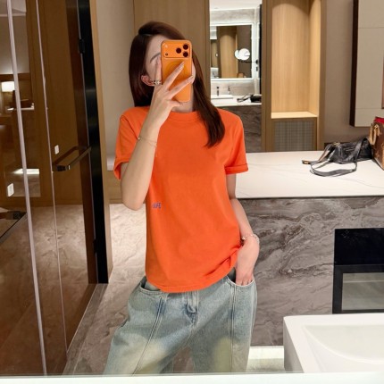 后背大马纯棉夏季新款女装短袖T恤韩版宽松百搭圆领显瘦透气柔软