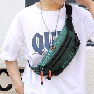 男士胸包潮流斜挎包ins男潮小包大容量挎包小背包腰包男生斜肩包