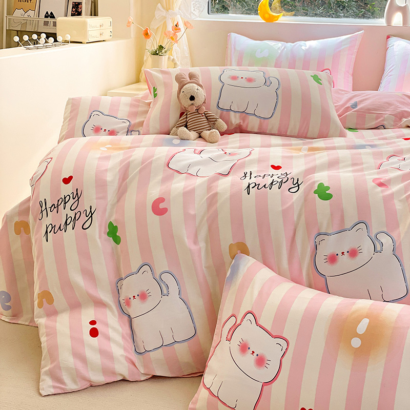 无印良品卡通全棉纯棉亲肤被套