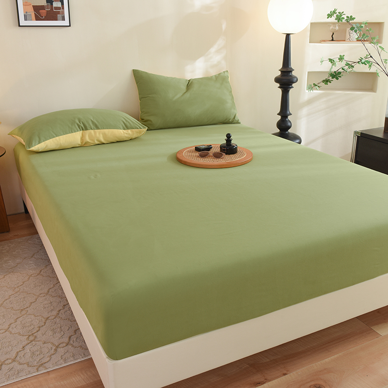 无印良品全棉床笠单件加厚保暖