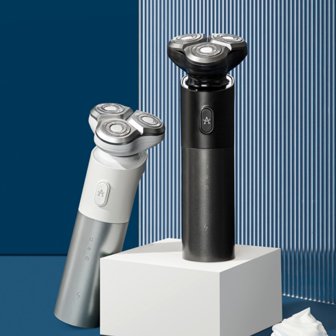 ApiYoo艾优剃须刀电动便携款迷你旋转式刮胡刀全身水洗送男礼盒装