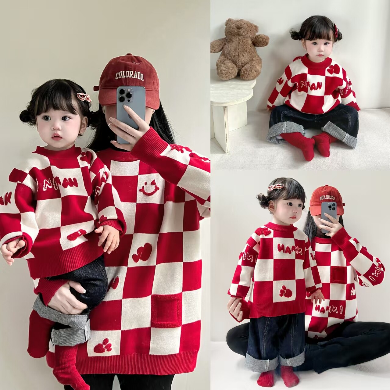 亲子装毛衣高级感母子一家三口冬季炸街过年洋气母女装2025拜年服,童装/婴儿装/亲子装,亲子装/亲子时装,淘宝优惠券,粉丝福利购,淘宝优惠卷
