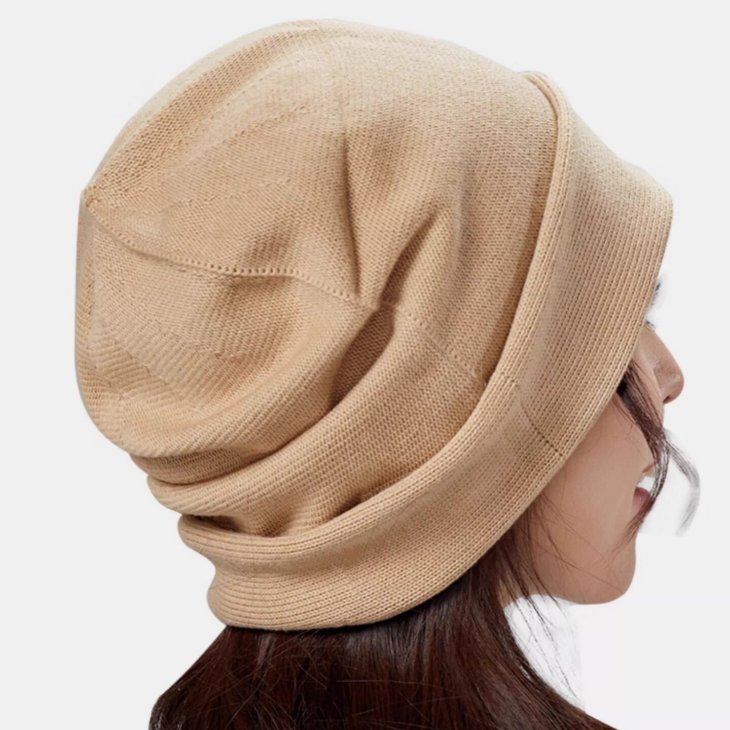 敦煌素道有机彩棉 个性随意情侣针织帽 秋冬保暖帽子 防风纯棉帽