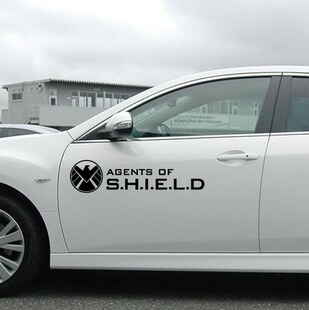 反光车贴个性汽车贴纸神盾局特工复仇者联盟车身侧门贴钢铁侠对贴