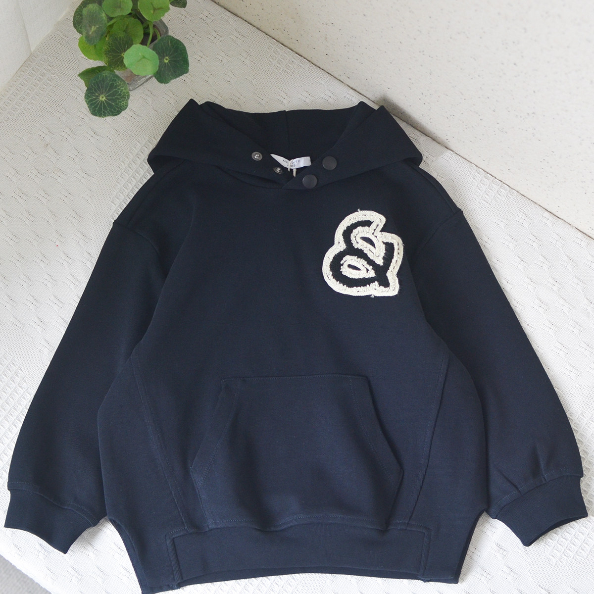 国内柜110-160男童纯棉连帽卫衣