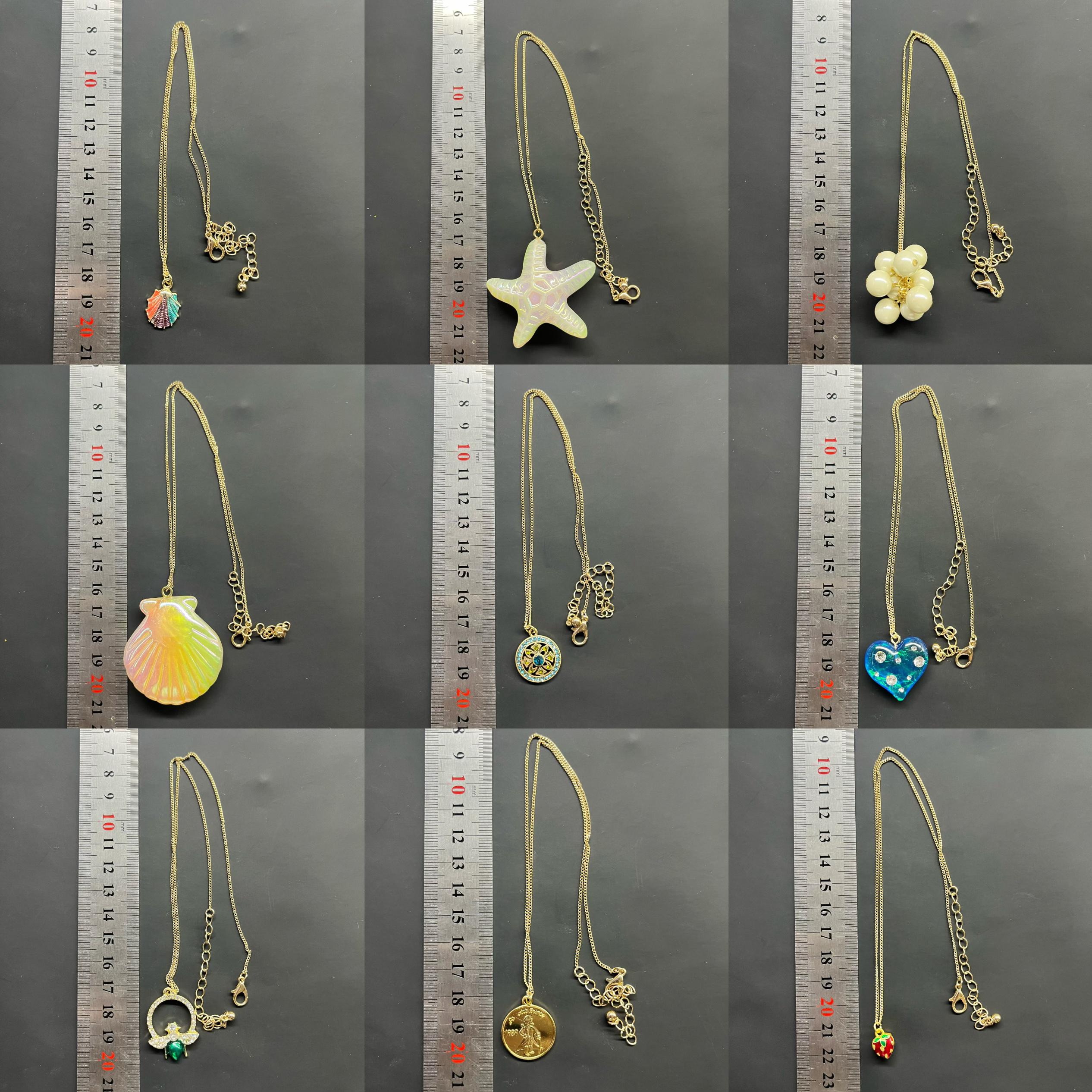 4.25欧美复古饰品出口外贸单女打标素金素银质感珍珠项链