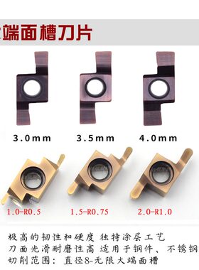 数控小径端面槽刀片GER200-D GER250/GER300-R1.5 GER-R2.0刀头