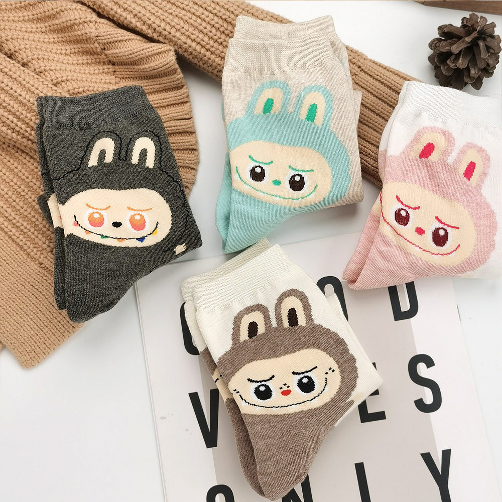 宽腰松口纯棉袜星星韩国时尚东大门中腰宽松不勒脚脖中筒全棉袜子,女士内衣/男士内衣/家居服,中筒袜,淘宝优惠券,粉丝福利购,淘宝优惠卷