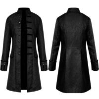 European medieval clothing, retro shirts, steampunk coats, men's uniforms, gentleman's jackets, and stage performance costumes thumbnail 3