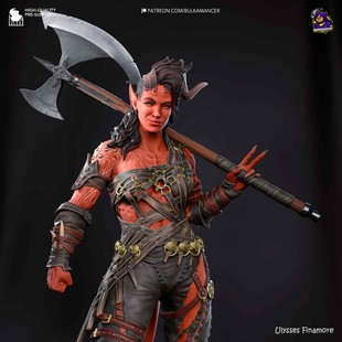 R040 博德之门 卡菈克 GK白模手办 光固化3D打印  STL图纸