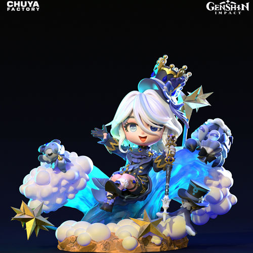 T044 Furina GK白模手办 光固化3D打印 STL图纸 sfw